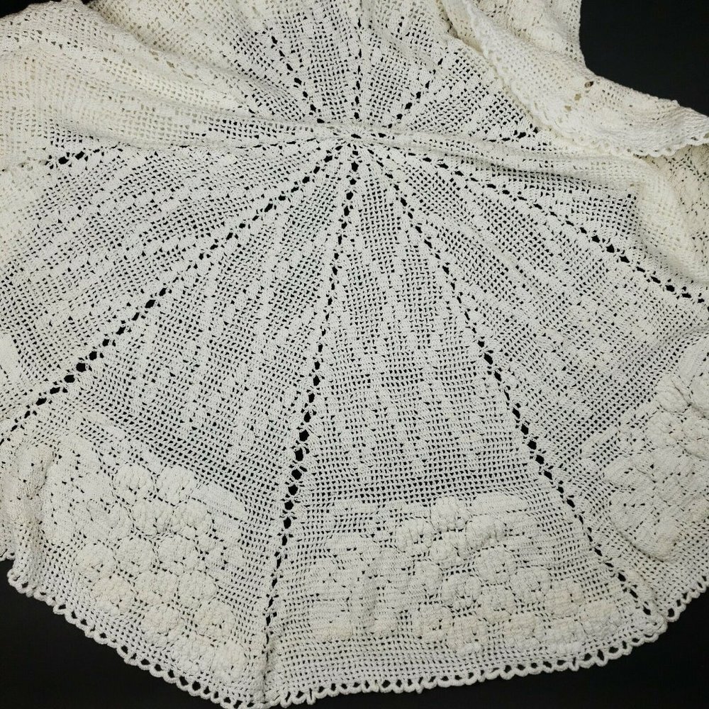 Hand Made Peruvian Crochet Table Cover Cloth